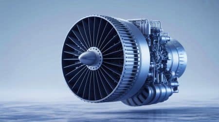 Illustration de l'essai en vol réussi d'un moteur-fusée hybride imprimé en 3D par Firehawk Aerospace.
