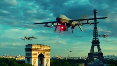 Illustration de la vulnérabilité de la France face aux drones et missiles low-cost.