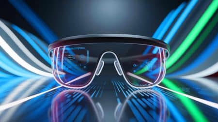 Illustration de la nouvelle orientation stratégique d'Apple vers les lunettes connectées intégrant l'intelligence artificielle.
