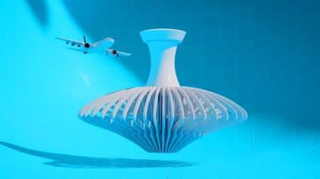 Illustration de la cellule à combustible céramique inspirée des coraux, fabriquée en 3D.