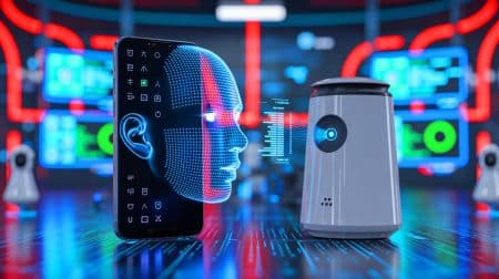 Apple sollicite Google : une collaboration pour révolutionner Siri avec une intelligence artificielle partagée Illustration de l'intégration de l'intelligence artificielle Gemini de Google dans l'assistant vocal Siri d'Apple.