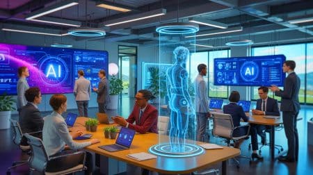 Illustration de la position éthique de Microsoft face aux applications de l'intelligence artificielle.