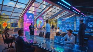 Illustration de l'intégration de Mirage AI dans l'automatisation et la création de contenu multimodal.