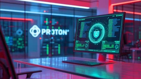 Illustration de Lumo for Business de Proton, une intelligence artificielle axée sur la protection des données des entreprises.
