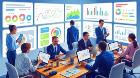 Illustration de l'impact de l'intelligence artificielle sur l'analyse de données dans les entreprises.